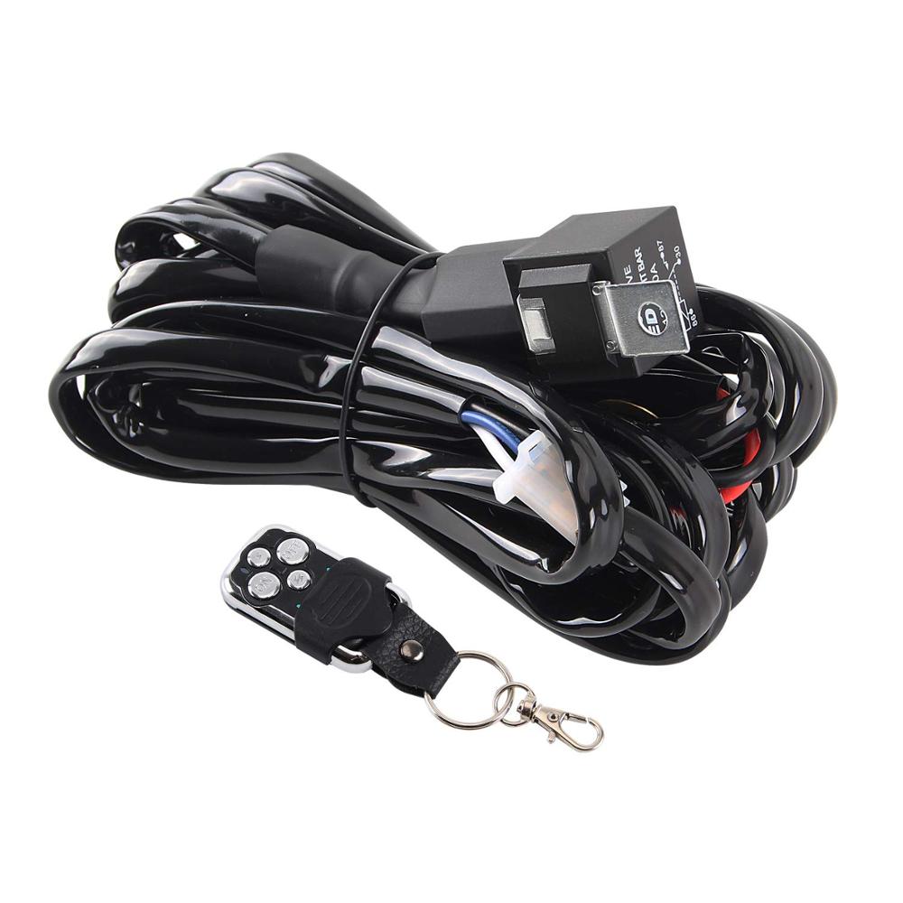 Wireless remote control strobe harness