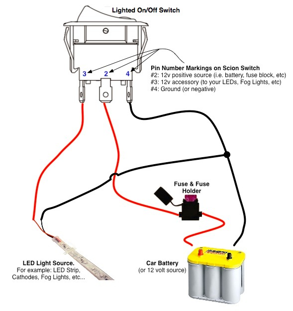 OEM rocker switch wiring diagram