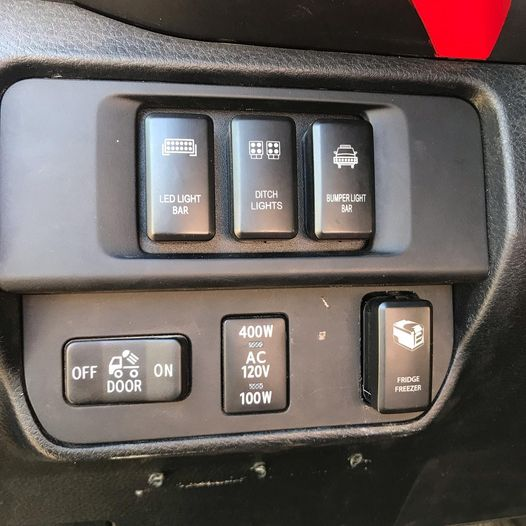 Toyota fog switch dash board