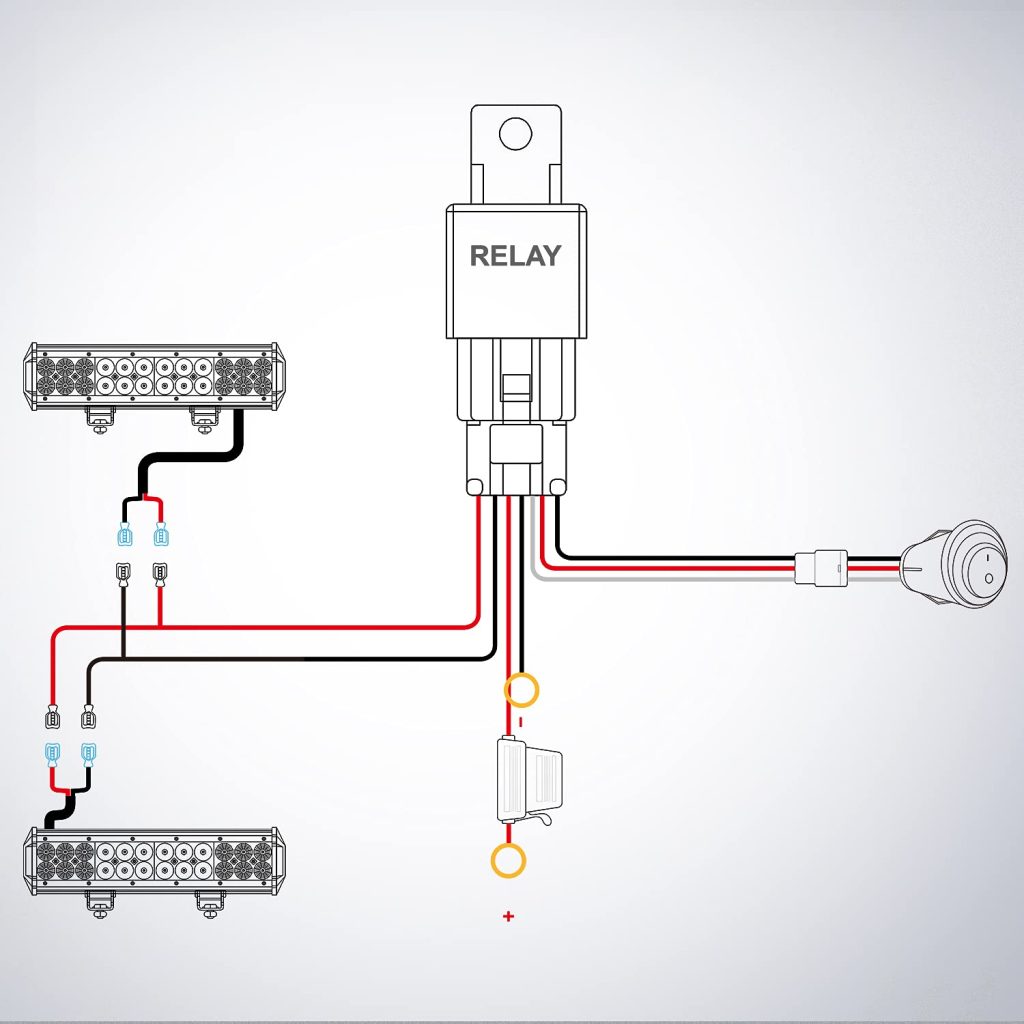 lights bar wiring harness diagram